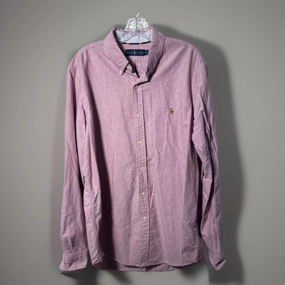 Ralph Lauren Shirt Mens XL Red Big Stretch (0911) Gwww6